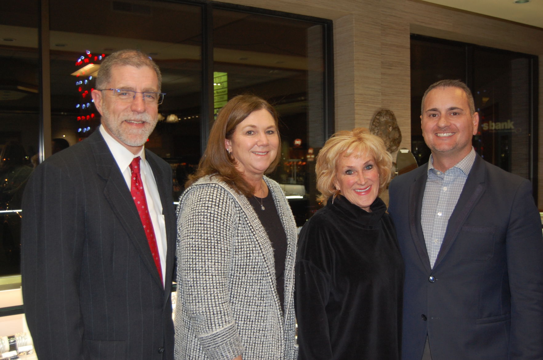2018 Evening of Stars co-chairs Kevin and Lisa Callis, Lyn Hruska, John Carter